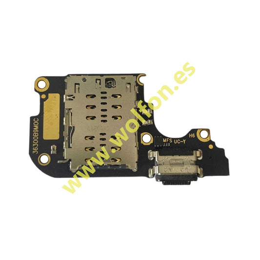 PLACA DE CONECTOR DE CARGA PARA XIAOMI MI 10 LITE 5G (M2002J9G, M2002J9S) CON IC CARGA RAPIDA